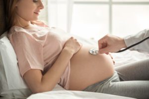 Consultas médicas no final da gravidez