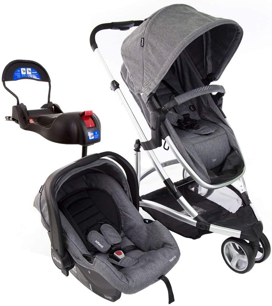 Carrinho com bebê conforto Sky Trio Travel System, Infanti