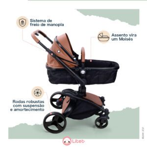 Litet Candy carrinho de bebê moderno