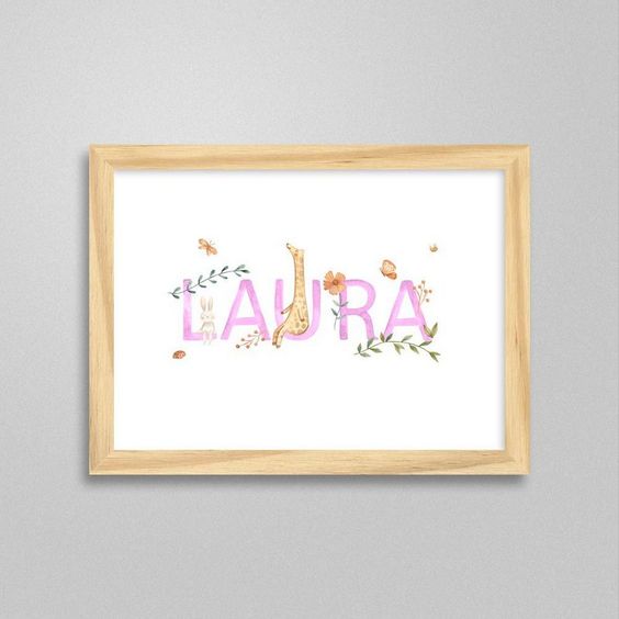 Quadro charmoso para a porta da maternidade