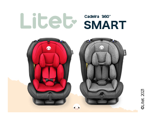 Cadeirinha Auto Smart 360 disponível em duas cores