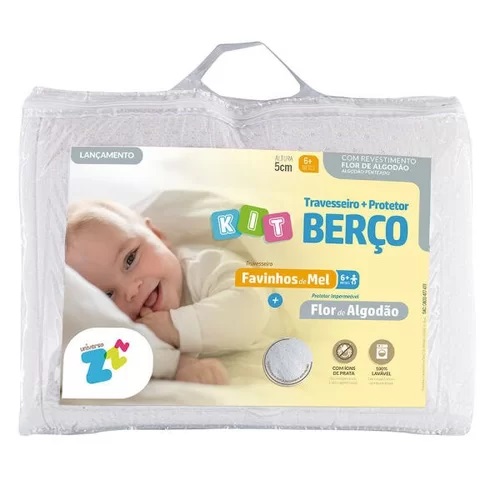 Travesseiro e protetor, para manter seu bebê seguro