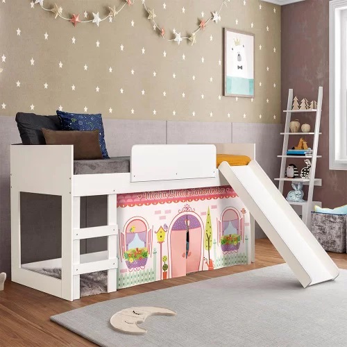 Cama com escorregador