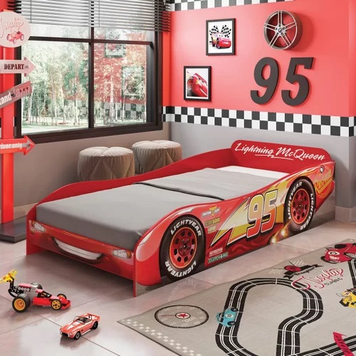 Os quartos temáticos, como este, de carros, sempre são tendência